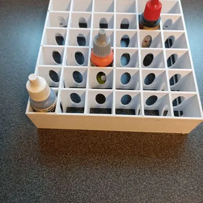 Giá đỡ chai nhỏ giọt sơn 17ml cho 36 chai