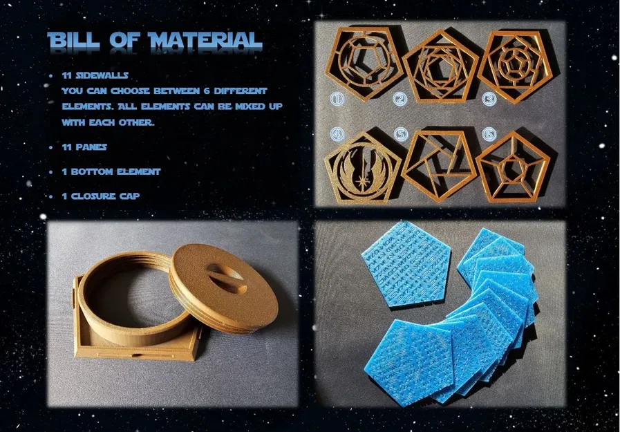 Đèn LED Holocron Jedi trong Star Wars - Image 3