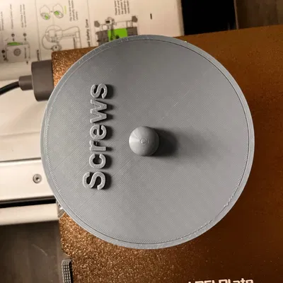 Thùng chứa vít chia tách với nắp đậy