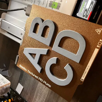 Tên chữ cái trang trí cho cửa và biển tên