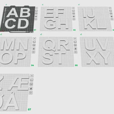 Tên chữ cái trang trí cho cửa và biển tên