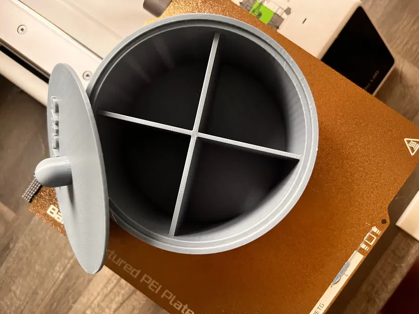 Thùng chứa vít chia tách với nắp đậy - Image 2