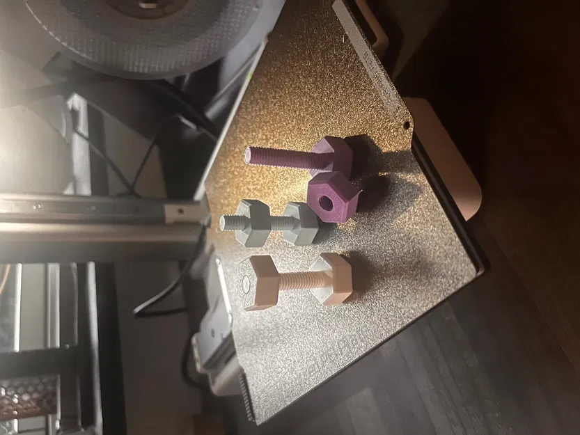 Bộ đai ốc và bu lông thử nghiệm cho máy in 3D - Image 1