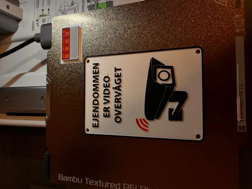 Biển báo giám sát video Danich - Image 1