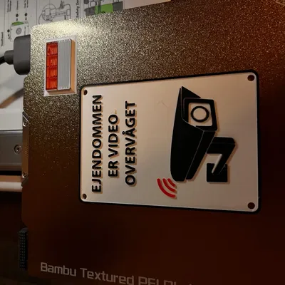 Biển báo giám sát video Danich