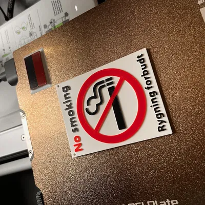 Biểu tượng cấm hút thuốc lá rõ ràng và dễ nhận biết