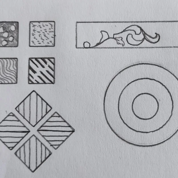 Khuôn mẫu Zentangle để tạo khung nhanh trên giấy trắng - Image 2