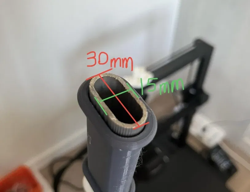 Giá đỡ cuộn filament cho thanh treo quần áo 15x30mm - Image 2