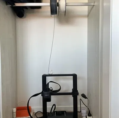 Giá đỡ cuộn filament cho thanh treo quần áo 15x30mm