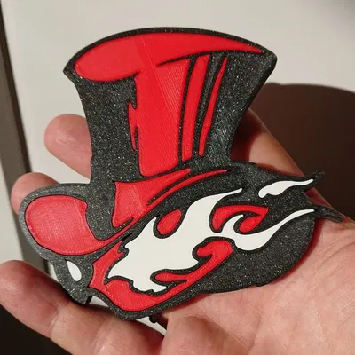 Logo mũ ba màu từ trò chơi Persona 5