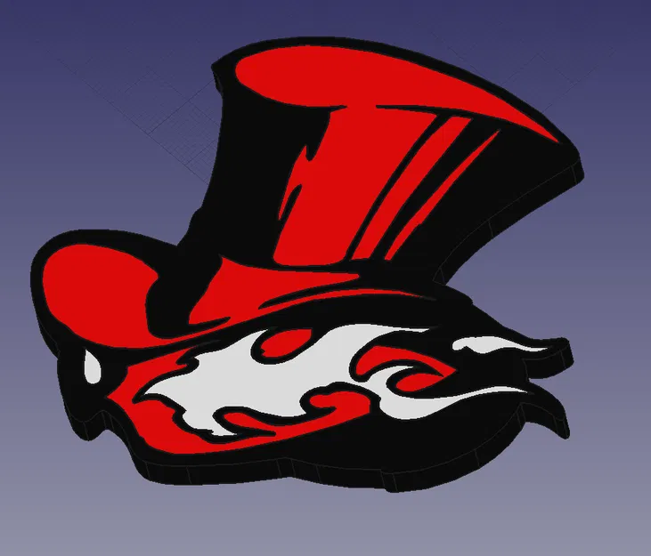 Logo mũ ba màu từ trò chơi Persona 5 - Image 2