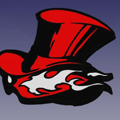 Logo mũ ba màu từ trò chơi Persona 5