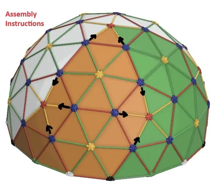 Mô hình mái vòm địa chất 3V đường kính 40cm - Image 3