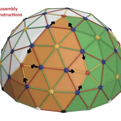 Mô hình mái vòm địa chất 3V đường kính 40cm