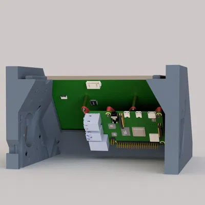 Vỏ BTT PiTFT70 cho màn hình KlipperScreen 7 inch