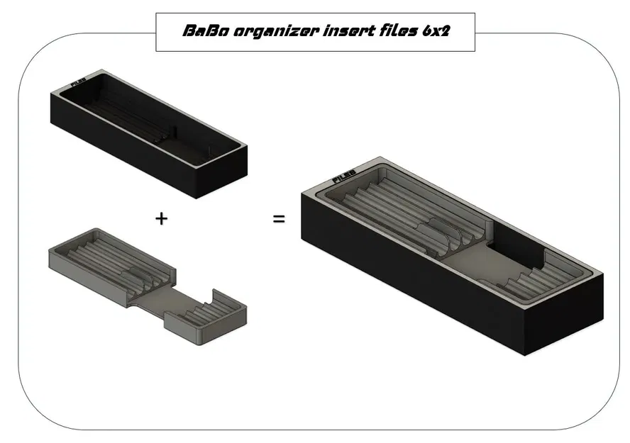 Giá đỡ tổ chức file kim cương BaBo 5x2 hoặc 6x2 - Image 1