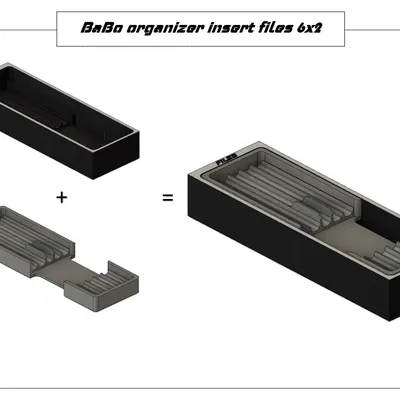 Giá đỡ tổ chức file kim cương BaBo 5x2 hoặc 6x2