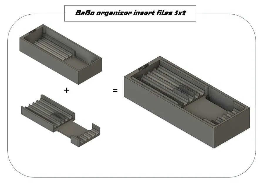 Giá đỡ tổ chức file kim cương BaBo 5x2 hoặc 6x2 - Image 2