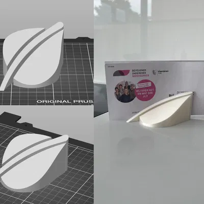 Giá đỡ thư hình lá tự nhiên cho bàn làm việc