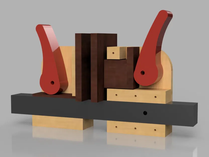 Kẹp cam cho gia công gỗ với tay cầm in 3D - Image 1