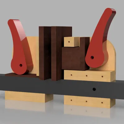 Kẹp cam cho gia công gỗ với tay cầm in 3D