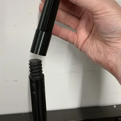 Cọc với ren cái ACME 3/4" - đầu mũi nhọn cho gậy chổi