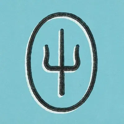 Biểu tượng logo Twenty One Pilots với hình dạng huy chương - Image 1
