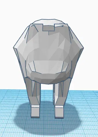 Gấu Bắc Cực Low Poly hình khối nghệ thuật - Image 3