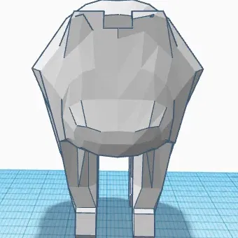 Gấu Bắc Cực Low Poly hình khối nghệ thuật