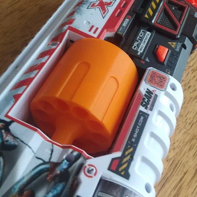 Xi lanh 10 viên đạn cho súng bắn Lock Blaster X-Shot