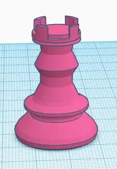 Mô hình quân cờ xe trong trò chơi cờ vua - Image 1