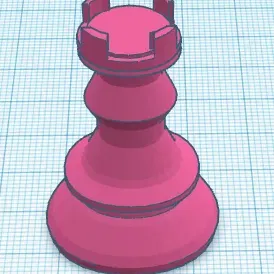 Mô hình quân cờ xe trong trò chơi cờ vua