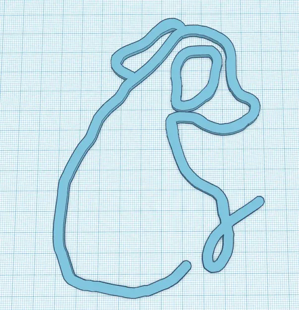 Đường nét chó tối giản cho dự án nghệ thuật - Image 1