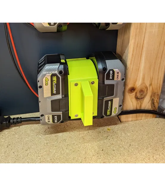 Giá đỡ pin đôi tương thích với Ryobi 18v - Image 1