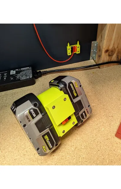 Giá đỡ pin đôi tương thích với Ryobi 18v - Image 2