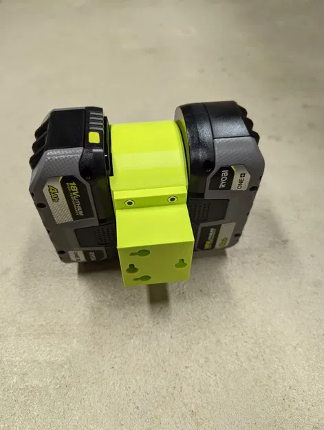 Giá đỡ pin đôi tương thích với Ryobi 18v - Image 1