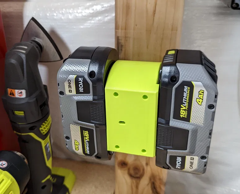 Giá đỡ pin đôi tương thích với Ryobi 18v - Image 2