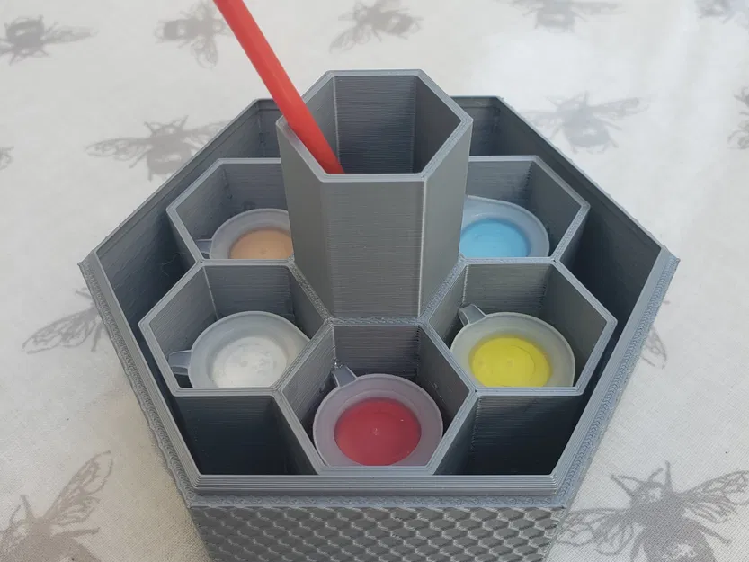 Bình sơn HoneyPot hình tổ ong cho nhu cầu vẽ tranh - Image 4