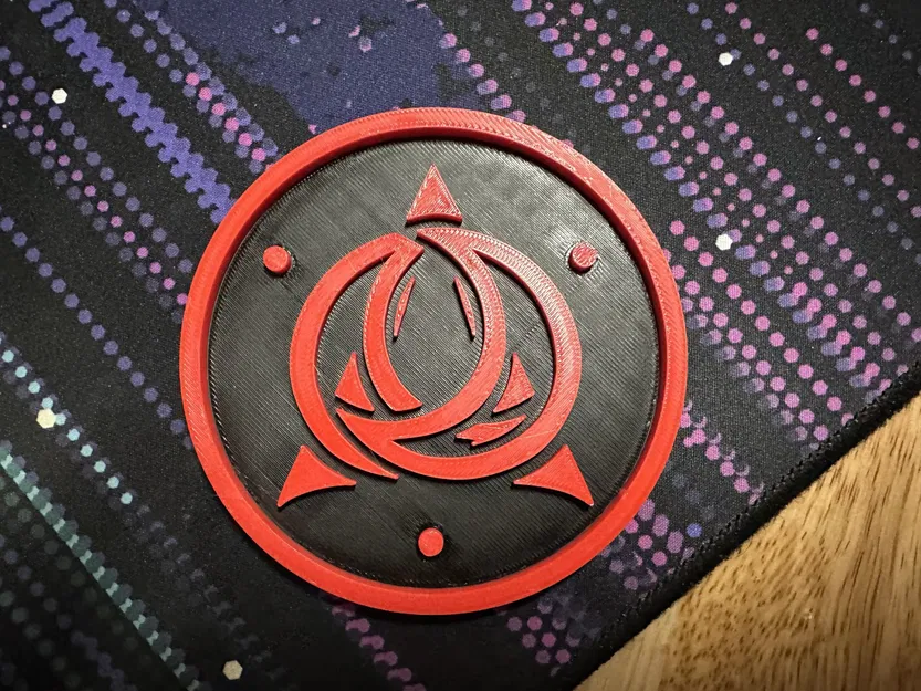 Bộ biểu tượng và đồng xu ClanAOD in hình lót ly - Image 1