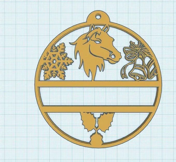 Trang trí cây thông Giáng sinh hình ngựa - Image 1