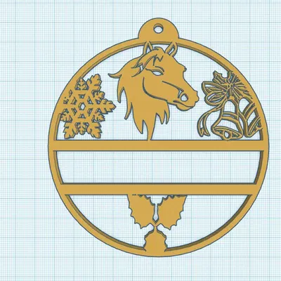 Trang trí cây thông Giáng sinh hình ngựa