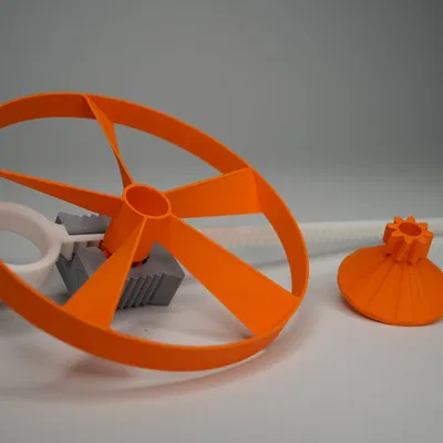 Quạt bay Pull Copter và con quay không cần lắp ráp