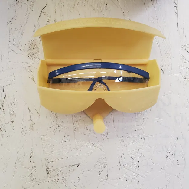 Hộp đựng kính bảo hộ với móc treo tai nghe - Image 2