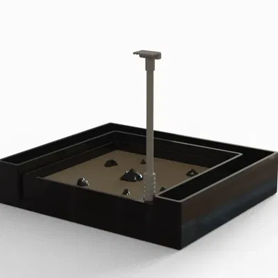 Vườn thiền mini với chậu rêu cho bàn làm việc