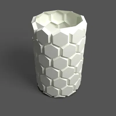 Bình hoa hình lục giác