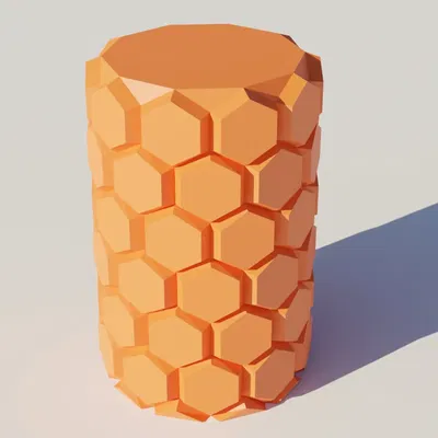 Bình hoa hình lục giác