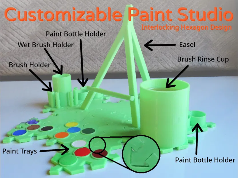 Studio Vẽ Tùy Chỉnh — Thiết Kế Lục Giác Ghép Nối - Image 1