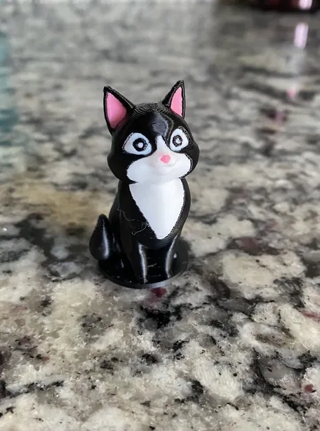 Mô hình Mèo có đế (Bambu Đa sắc) - Image 1