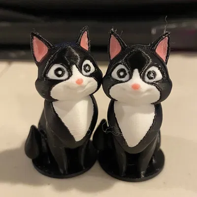 Mô hình Mèo có đế (Bambu Đa sắc)