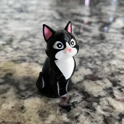 Mô hình Mèo có đế (Bambu Đa sắc)